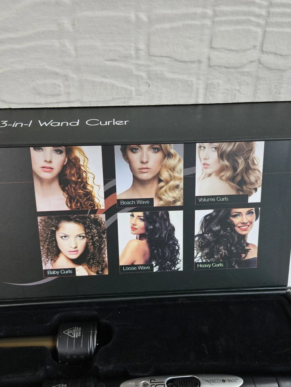 Pretty In A Minute 3-In-1 Wand Curler Titanium Ceramic 1/2